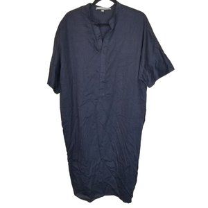 Ocean + Main Womens L/XL Navy Blue Short Dolman Sl